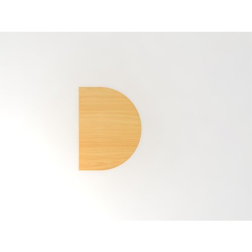 Anbautisch inkl. Stützfuß 60x80 cm Dekor Ahorn