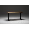 Schreibtisch elektrisch höhenverstellbar Serie E3MT Mass: 180 x 80 cm Dekor Buche Gestell Silber