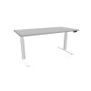 Schreibtisch elektrisch höhenverstellbar Serie E3MT Mass: 180 x 90 cm Dekor Grau Gestell Silber