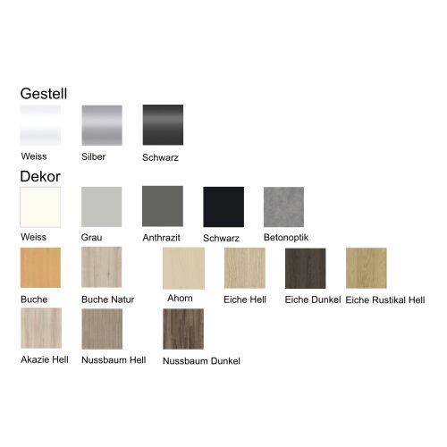 Schreibtisch elektrisch höhenverstellbar Serie E3MT Mass: 180 x 90 cm Dekor Weiss Gestell Silber