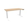 Schreibtisch elektrisch höhenverstellbar Serie E3MT Mass: 180 x 90 cm Dekor Ahorn Gestell Silber