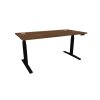 Schreibtisch elektrisch höhenverstellbar Serie E3MT Mass: 180 x 90 cm Dekor Nussbaum Dunkel Gestell Schwarz
