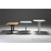 Schreibtisch elektrisch höhenverstellbar Serie E3MT Mass: 180 x 90 cm Dekor Nussbaum Dunkel Gestell Schwarz