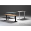 Schreibtisch elektrisch höhenverstellbar Serie E3MT Mass: 180 x 90 cm Dekor Nussbaum Dunkel Gestell Schwarz