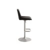 Bar-und Tresenhocker verschiedene Ausführungen, Gestellfarbe: Chrom matt , Bezug: Kunstleder Anthrazit