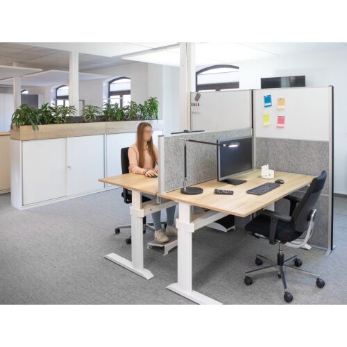 Akustik Tischtrennwand in 2 Längen