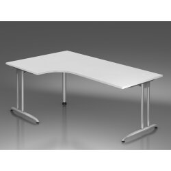 Winkelschreibtisch 90°, C-Fuß, 200x120 cm Dekor...