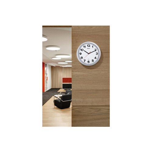 Funk Wanduhr Silber