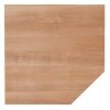 Verkettungsplatte Trapez, 120x120 cm Dekor Buche