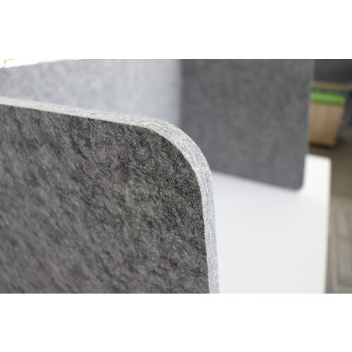 Akustik Tischtrennwand klappbar, freistehend