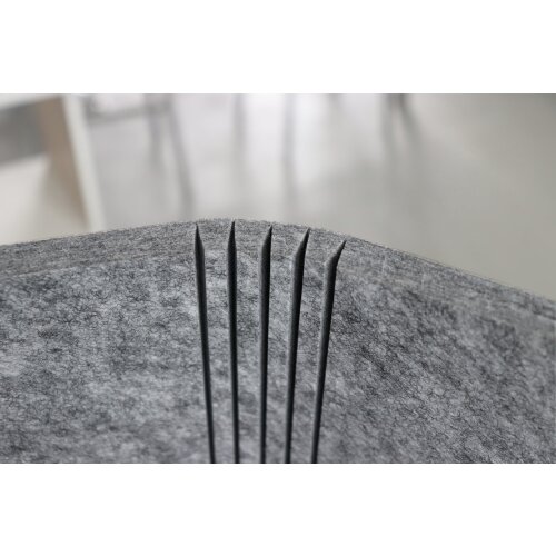 Akustik Tischtrennwand klappbar, freistehend, Länge: für 120 cm Schreibtisch