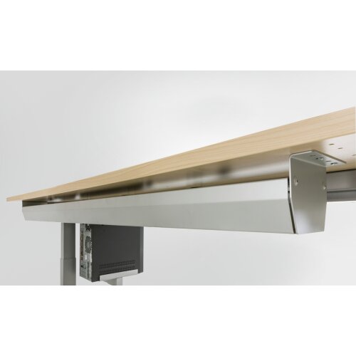 Kabelwanne abklappbar, verschiedene Ausführungen, Länge: 146,2 cm, Farbe: Weiss