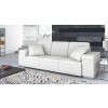 Loungesofa 3 Sitzer Serie SF1, Bezug Kunstleder Schwarz