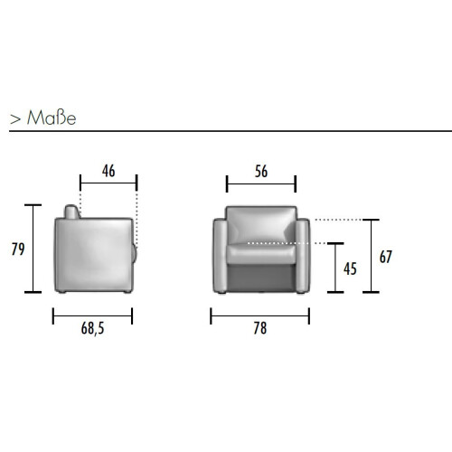 Loungesessel Serie SF3, Bezug Stoff TO Schwarz