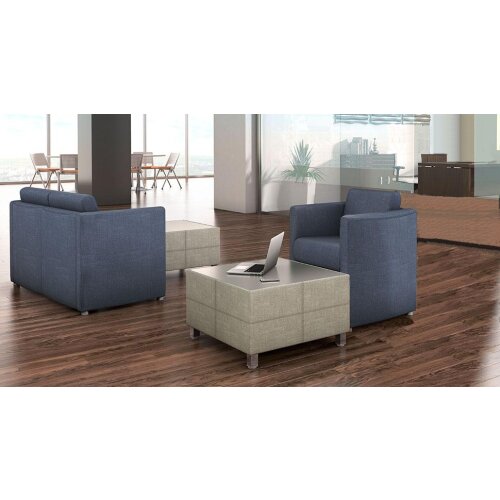 Loungesessel Serie SF3, Bezug Kunstleder Schwarz
