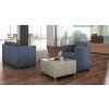 Loungesessel Serie SF3, Bezug Kunstleder Schwarz