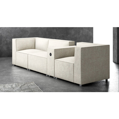Winkelmodul Serie P Abschlusss rechts, Bezug: Stoff TS Anthrazit