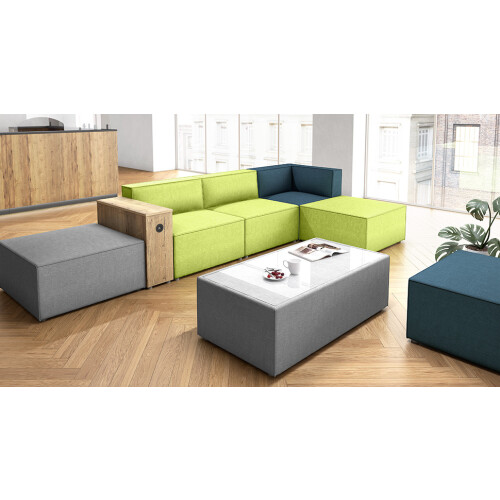 Gerades Modul Serie P Zentralelement, Bezug: Stoff TS Anthrazit