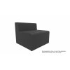Gerades Modul Serie P Zentralelement, Bezug: Stoff TS Anthrazit