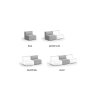 Gerades Modul Serie P Zentralelement, Bezug: Stoff TS Anthrazit