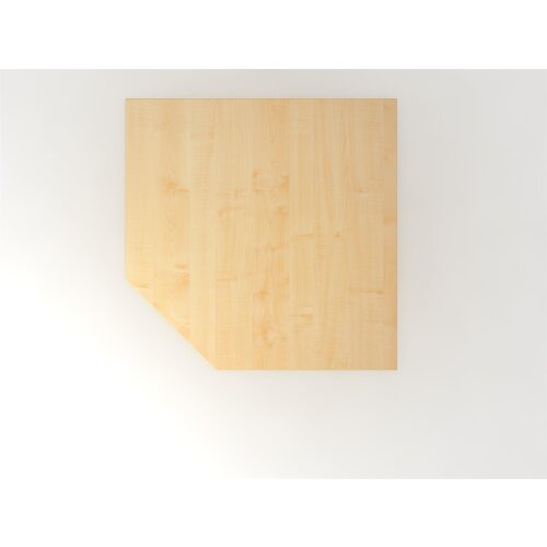 Trapezverkettungsplatte inkl. Stützfuß, 120x120 cm Grau/Silber