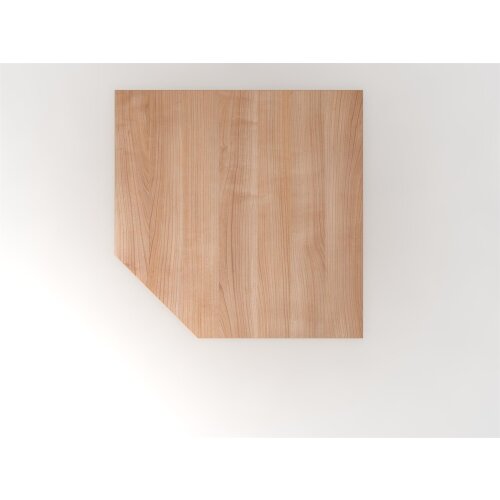 Trapezverkettungsplatte inkl. Stützfuß, 120x120 cm Grau/Silber