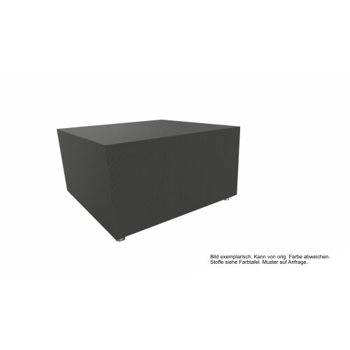 Hocker Modul Serie P Abschluss links, Bezug: Stoff SO Dunkelgrau