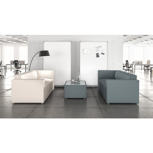 Hocker Modul Serie P Abschluss links, Bezug: Stoff TS Anthrazit
