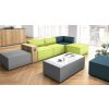 Hocker Modul Serie P Abschluss links, Bezug: Stoff TS Anthrazit