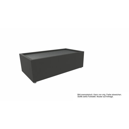 Besuchertisch rechteckig Serie P , Bezug: Stoff SO Dunkelgrau