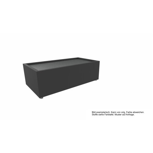 Besuchertisch rechteckig Serie P , Bezug: Stoff TS Anthrazit