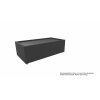 Besuchertisch rechteckig Serie P , Bezug: Stoff TS Anthrazit