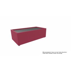 Besuchertisch rechteckig Serie P , Bezug: Wollfilz Pink