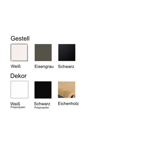 Barhocker Style Gestell Eisengrau Sitz Schwarz Polypropylen