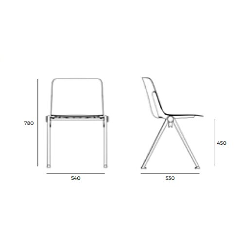 Design Schulungsstuhl in vielen Kombinationen