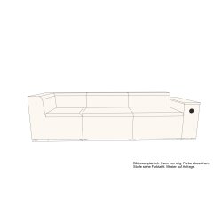 Loungemöbel Serie P 3 Sitzer einfarbig, Bezug...