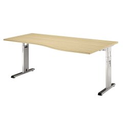 Schreibtisch, Freiform höhenverstellbar 180x100/80...