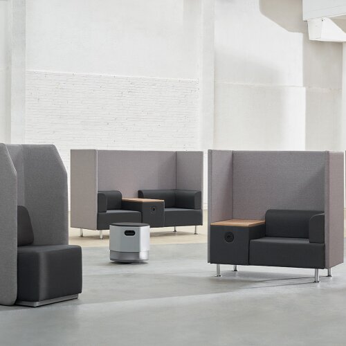 Expresslounge 2-Sitzer mit Ablage