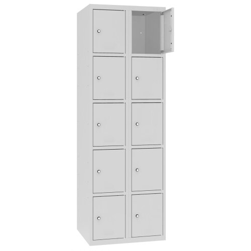 Stahl Schliessfachschrank Select 10 Fächer 300mm Abteilbreite