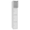 Stahl Schliessfachschrank Select 4 Fächer 300mm Abteilbreite