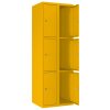 Stahl Schliessfachschrank Select 6 Fächer 300mm Abteilbreite Korpus Verkehrsgelb RAL 1023 Türen Verkehrsgelb RAL 1023