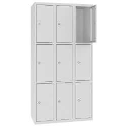 Stahl Schliessfachschrank Select 9 Fächer 300mm...