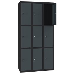 Stahl Schliessfachschrank Select 9 Fächer 300mm...