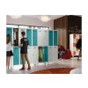 Schliessfachschrank Select 2 Fächer auf Füssen Abteilbreite 400mm Korpus Reinorange RAL 2004 Türen Reinorange RAL 2004 Zylinderschloss