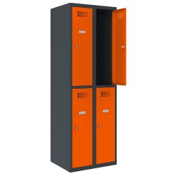 Schliessfachschrank Select 4 Fächer Abteilbreite...