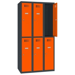 Schliessfachschrank Select 6 Fächer Abteilbreite...