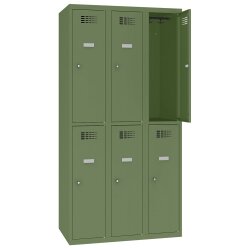 Schliessfachschrank Select 6 Fächer Abteilbreite...