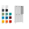 Schliessfachschrank Select 6 Fächer auf Füssen Abteilbreite 300mm