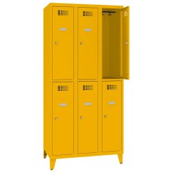 Schliessfachschrank Select 6 Fächer auf Füssen...