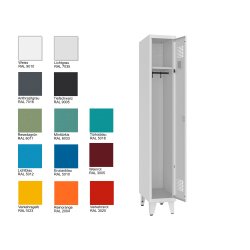 Spind Select auf Füssen 1 Abteil Abteilbreite 300mm